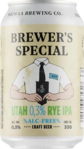 [kuva: Saimaa Brewer's Special Utah 0,3% Rye Ipa tölkki(&copy; Alko)]