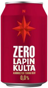 [kuva: Lapin Kulta Zero Alkoholiton Tumma Olut tölkki(&copy; Alko)]