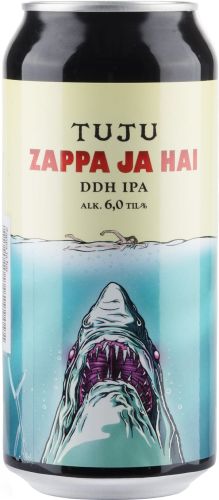 [kuva: Tuju Zappa Ja Hai DDH IPA tölkki(&copy; Alko)]
