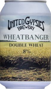 [kuva: United Gypsies Wheatbanger Double Wheat tölkki(&copy; Alko)]