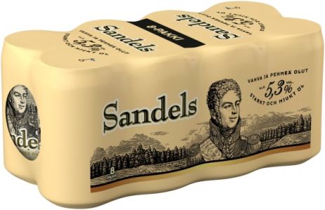[kuva: Sandels A 8-pack tölkki(&copy; Alko)]