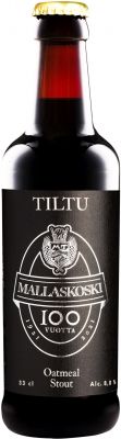 [kuva: Mallaskoski 100 Tiltu Oatmeal Stout(&copy; Alko)]