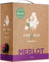 [kuva: Evergreen Organic Merlot 2018 hanapakkaus]