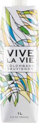 [kuva: Vive la Vie Colombard Sauvignon 2020 kartonkitölkki]