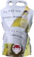 [kuva: La Baume Chardonnay Organic 2024 viinipussi]