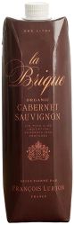 [kuva: La Brique Organic Cabernet Sauvignon 2024 kartonkitölkki]