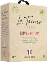 [kuva: Le Terroir Reserve Cuvee Rouge 2019 hanapakkaus]