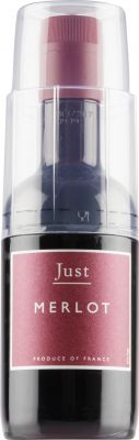 [kuva: Just Merlot muovipullo(&copy; Alko)]