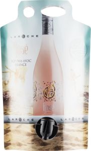 [kuva: Laroche La Chevalière Rosé 2018 viinipussi(&copy; Alko)]