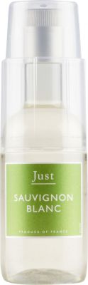 [kuva: Just Sauvignon Blanc muovipullo(&copy; Alko)]
