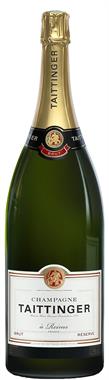 [kuva: Taittinger Réserve Champagne Brut  Jeroboam(&copy; Alko)]