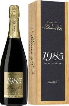 [kuva: Palmer & Co Collection Blanc de Blancs Champagne Brut 1985(&copy; Alko)]