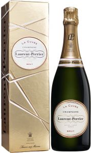 [kuva: Laurent-Perrier La Cuvée Champagne Brut lahjapakkaus(&copy; Alko)]