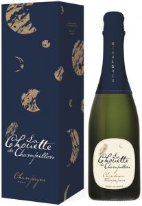 [kuva: La Chouette de Champillon Champagne Brut lahjapakkaus(&copy; Alko)]