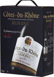 [kuva: Pellerin Côtes du Rhône Reserve 2025 hanapakkaus(&copy; Alko)]