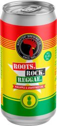 [kuva: Rooster's Roots. Rock. Reggae. Pineapple & Grapefruit IPA tölkki]