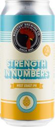 [kuva: Rooster's Strength In Numbers West Coast IPA tölkki]