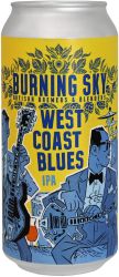 [kuva: Burning Sky West Coast Blues IPA tölkki]