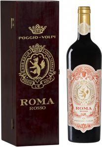 [kuva: Poggio Le Volpi Roma Rosso 2017 lahjapakkaus(&copy; Alko)]