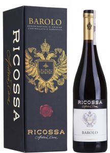 [kuva: Ricossa Barolo 2014 lahjapakkaus(&copy; Alko)]