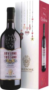 [kuva: Tre Rose Governo all'Uso Toscano 2018 lahjapakkaus(&copy; Alko)]