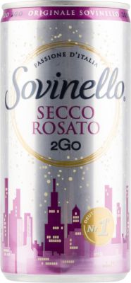 [kuva: Sovinello Secco Rosato 2Go tölkki(&copy; Alko)]