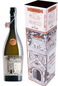 [kuva: Casa di Malia Organic Prosecco Frizzante lahjapakkaus(&copy; Alko)]