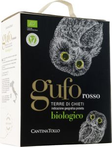 [kuva: Cantina Tollo Gufo Rosso Biologico 2020 hanapakkaus(&copy; Alko)]