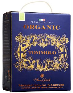 [kuva: Tommolo Organic Montepulciano d'Abruzzo 2023 hanapakkaus(&copy; Alko)]