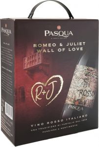 [kuva: Pasqua Romeo & Juliet Wall of Love Rosso hanapakkaus(&copy; Alko)]
