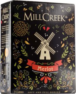 [kuva: Millcreek Merlot hanapakkaus(&copy; Alko)]