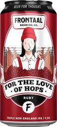 [kuva: Frontaal Brewing For The Love Of Hops Ruby Triple New England IPA tölkki]