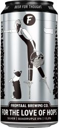 [kuva: Frontaal For The Love Of Hops Silver Quadrupel IPA tölkki]
