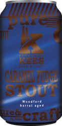 [kuva: Kees Caramel Fudge Stout Woodford Barrel Aged tölkki]