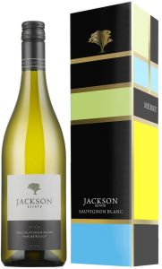 [kuva: Jackson Estate Stich Sauvignon Blanc 2016 lahjapakkaus(&copy; Alko)]