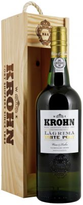 [kuva: Krohn Lágrima Fine White Port lahjapakkaus(&copy; Alko)]