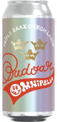 [kuva: Omnipollo X Budvar Triple Saaz Czech Lager tölkki]