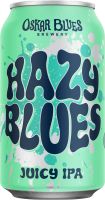 [kuva: Oskar Blues Hazy Blues Juicy IPA tölkki]