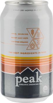 [kuva: Peak The Juice Hazy Dry-Hopped Pale Ale tölkki(&copy; Alko)]