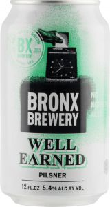 [kuva: Bronx Well Earned Pilsner tölkki(&copy; Alko)]
