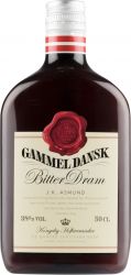 [kuva: Gammel Dansk muovipullo]