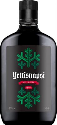[kuva: Chymos Yrttisnapsi muovipullo(&copy; Alko)]