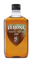 [kuva: Leijona Minttu-Toffee Shot muovipullo(&copy; Alko)]