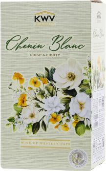 [kuva: KWV Chenin Blanc 2024 hanapakkaus(&copy; Alko)]